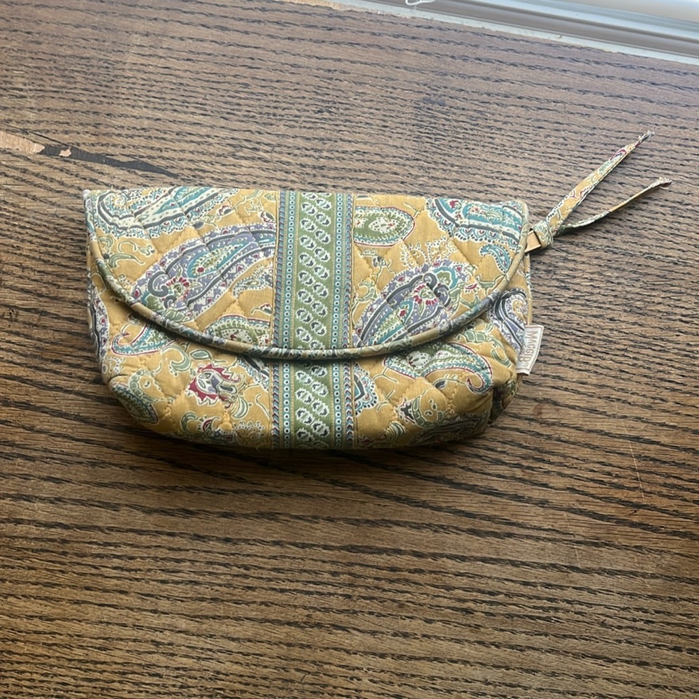 Maggie B Vintage Paisley Makeup Bag